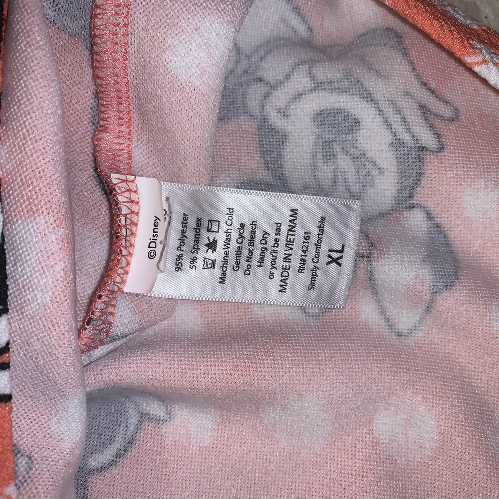 🌻 LuLaRoe Disney Minnie Mouse Skirt Pink white XL X large polka dot 12 to 14 - Picture 4 of 7